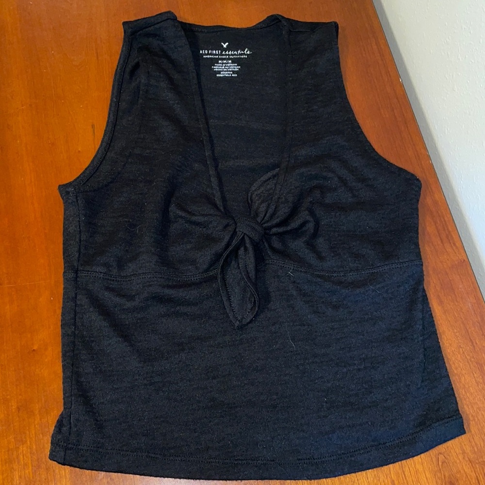 AEO First Essentials Black Tank